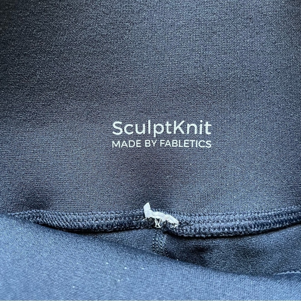 Fabletics Dark Blue Sculptknit 7/8 Legggings - Picture 5 of 5
